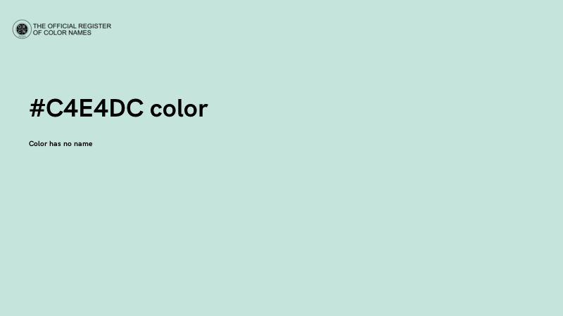 #C4E4DC color image