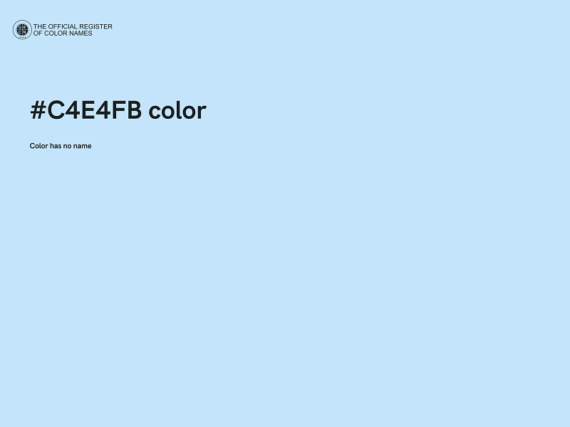 #C4E4FB color image