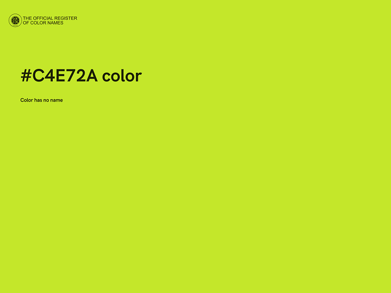 #C4E72A color image