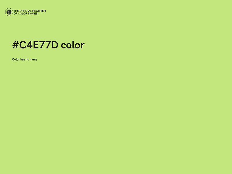 #C4E77D color image