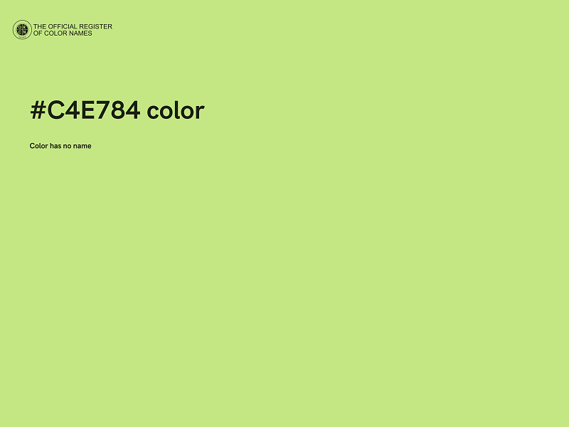 #C4E784 color image