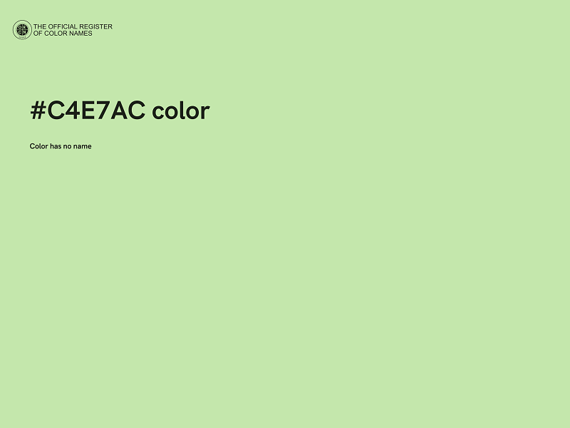 #C4E7AC color image