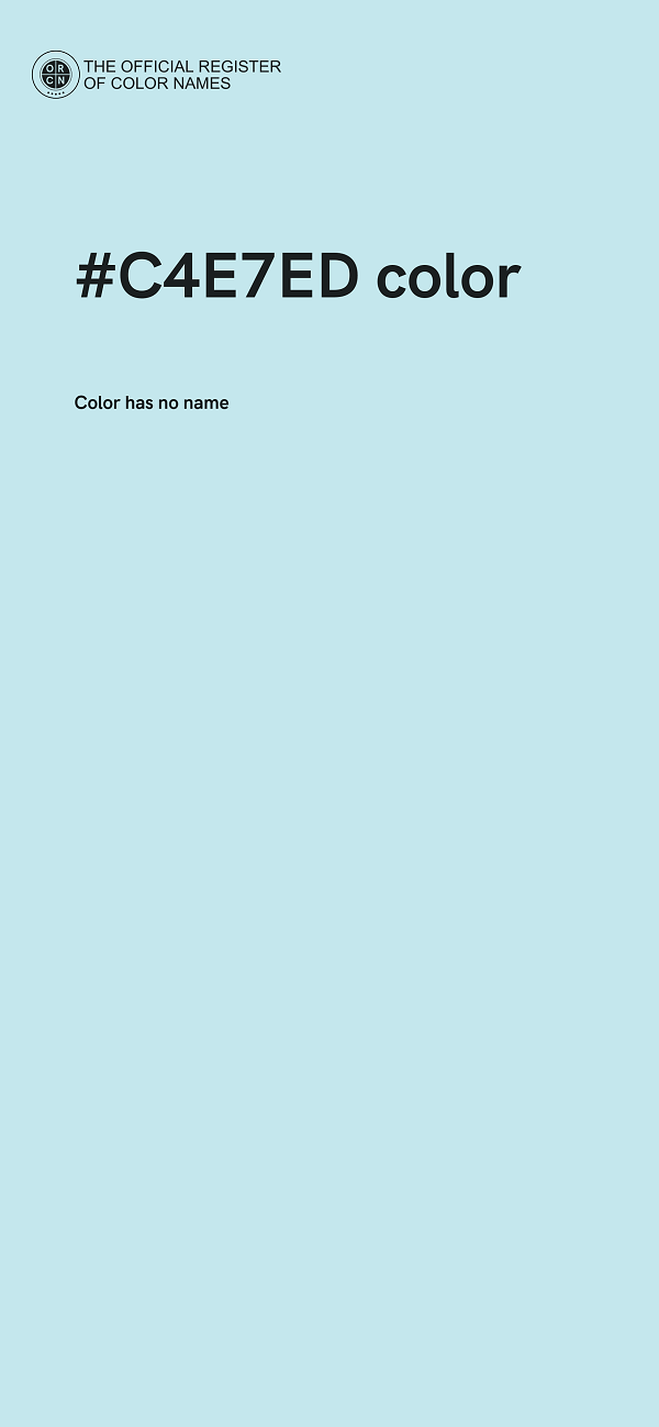 #C4E7ED color image