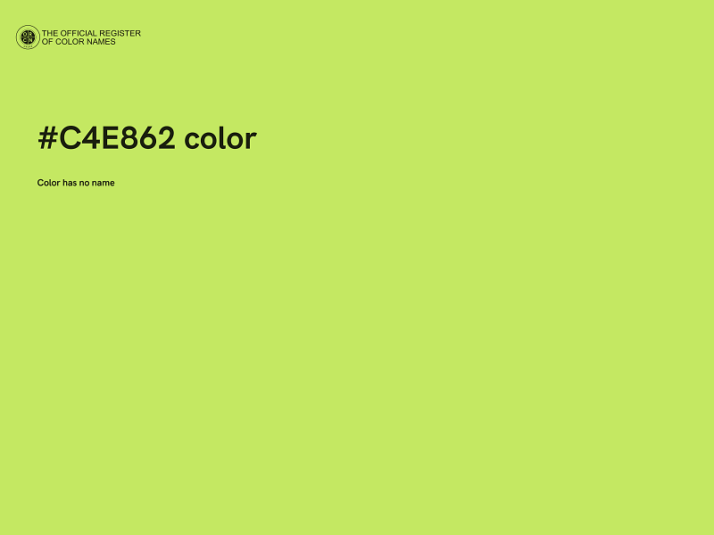 #C4E862 color image