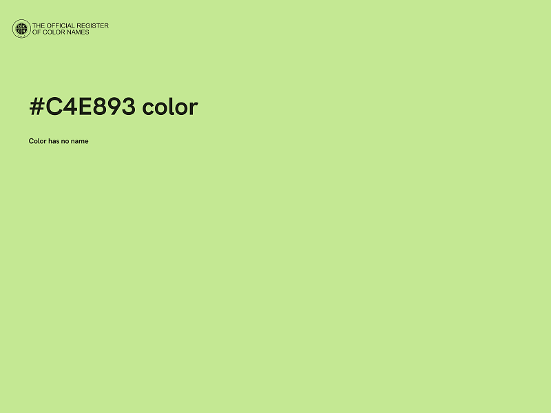 #C4E893 color image