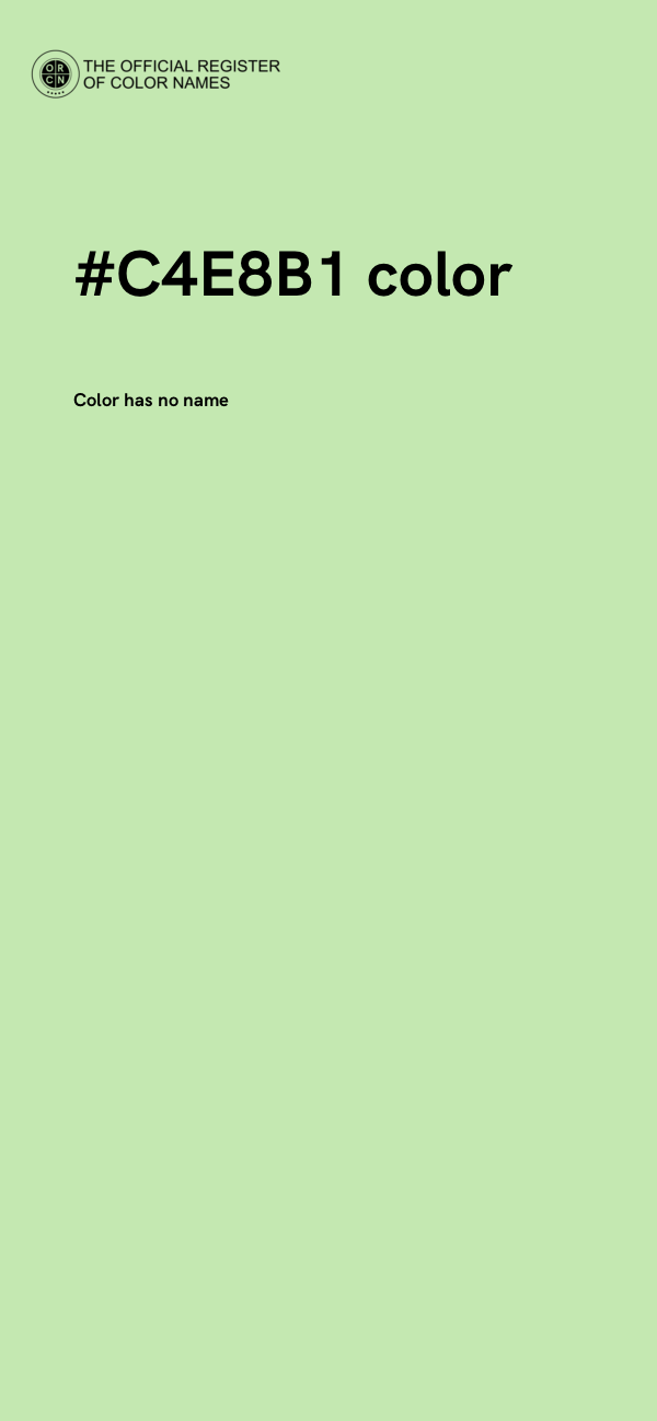 #C4E8B1 color image
