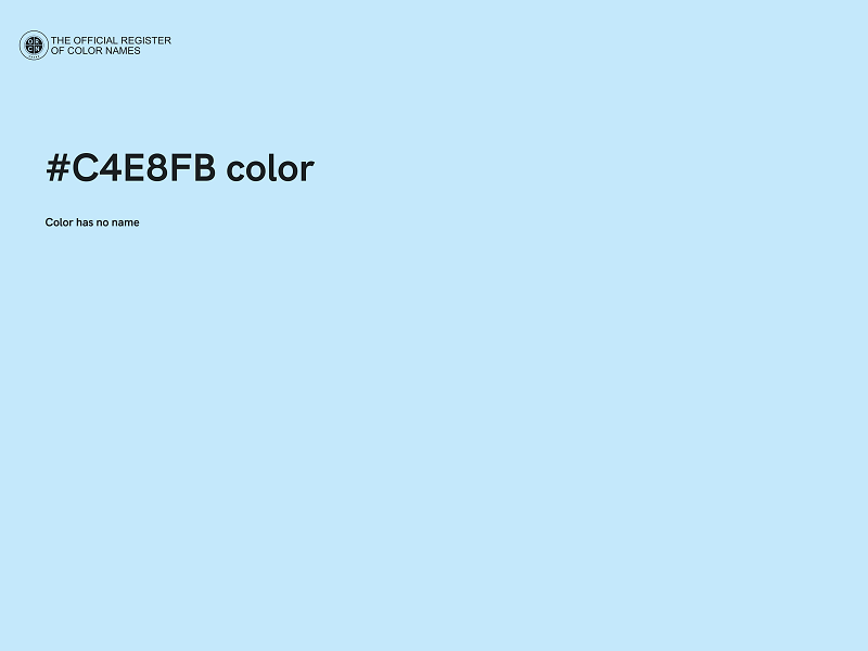 #C4E8FB color image