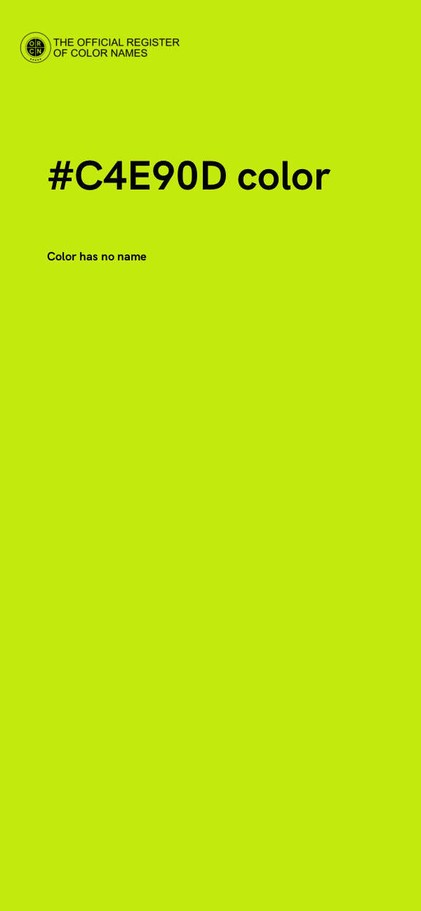 #C4E90D color image