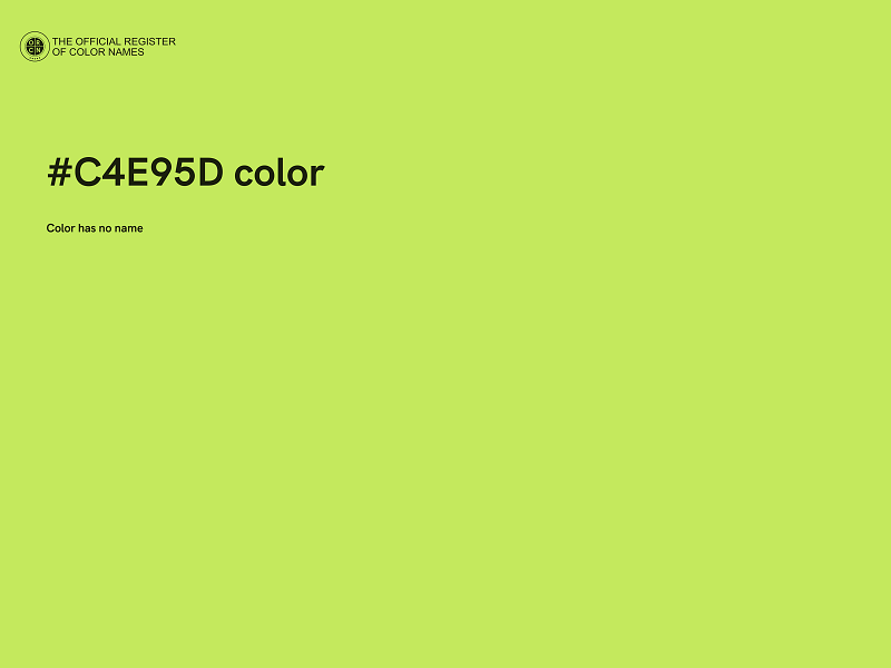 #C4E95D color image