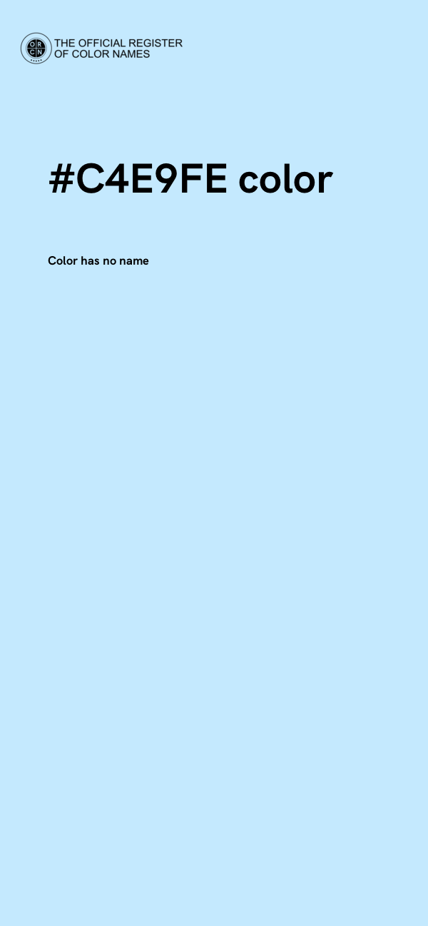#C4E9FE color image