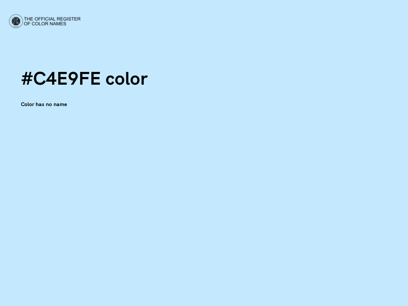 #C4E9FE color image