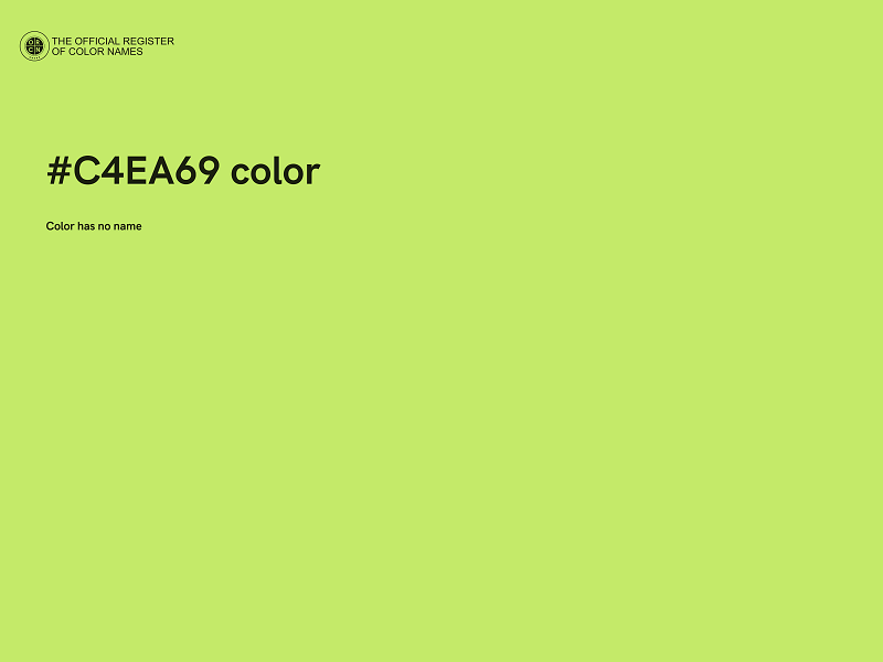 #C4EA69 color image