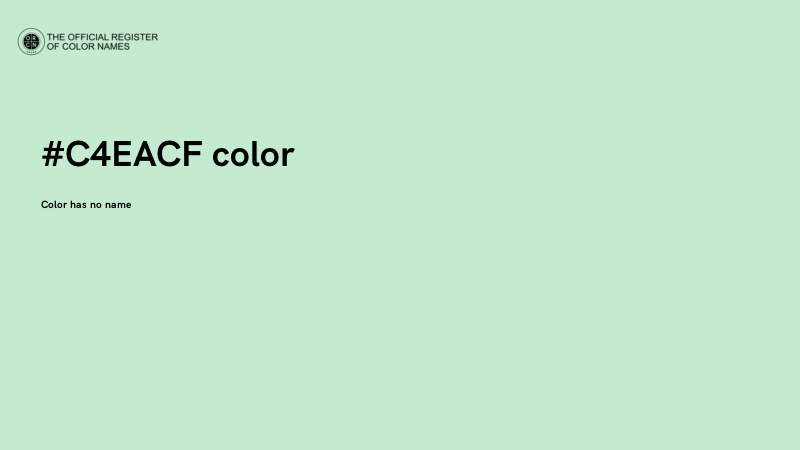 #C4EACF color image