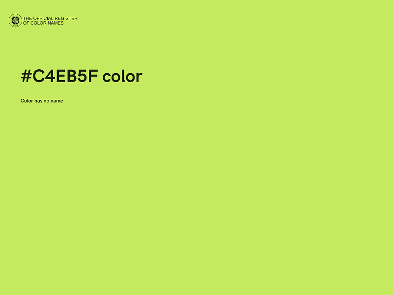 #C4EB5F color image