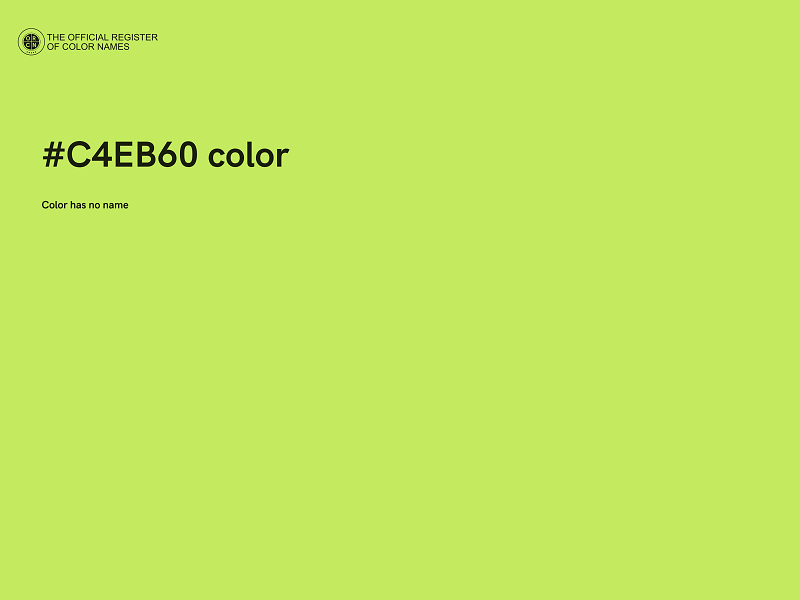 #C4EB60 color image