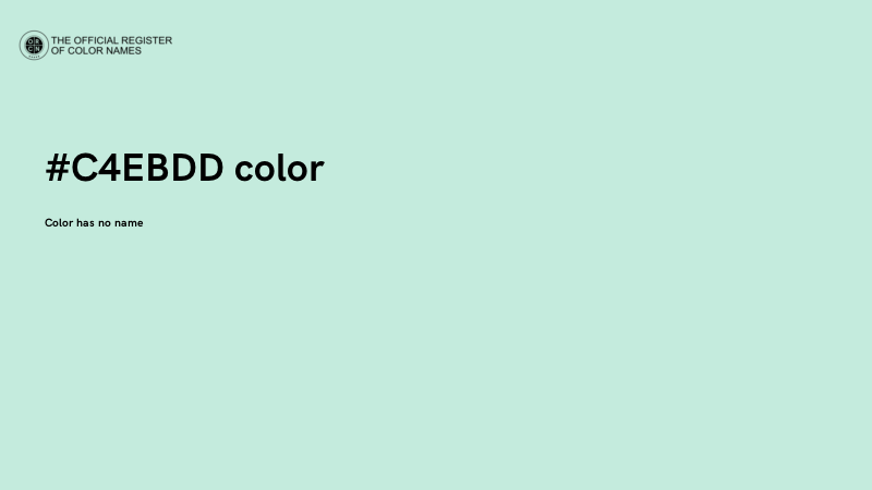 #C4EBDD color image