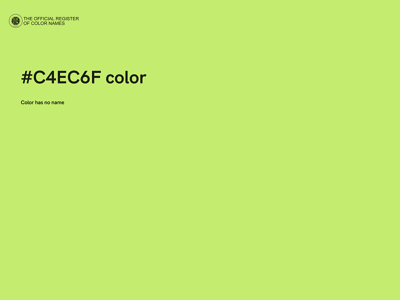 #C4EC6F color image