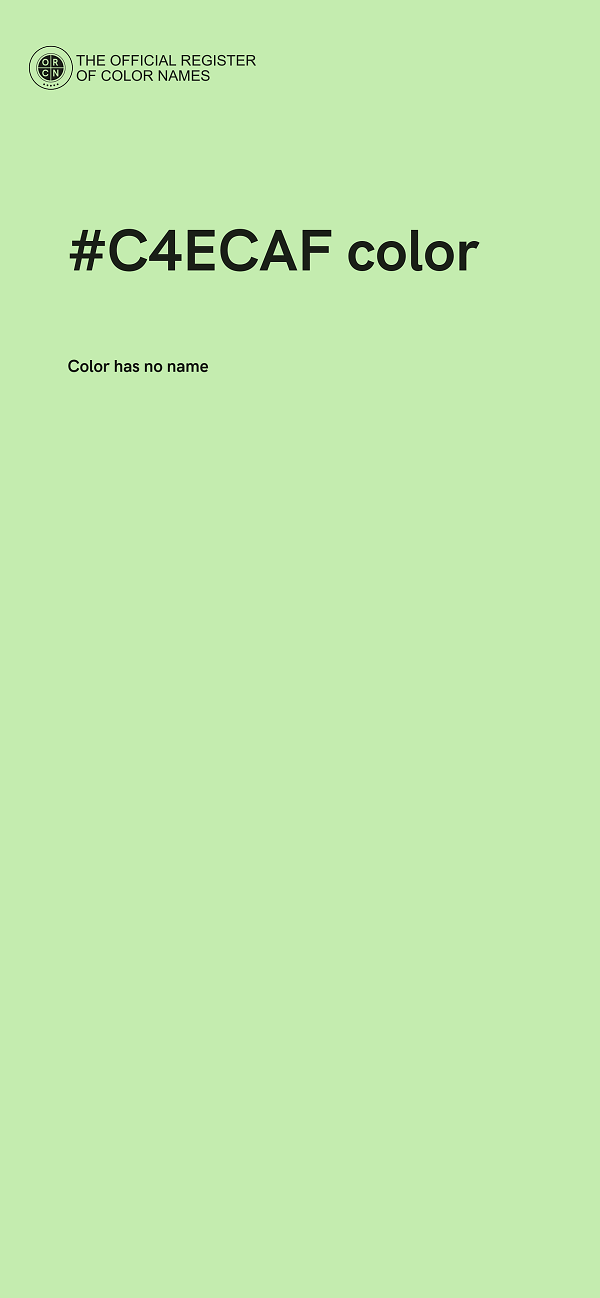 #C4ECAF color image