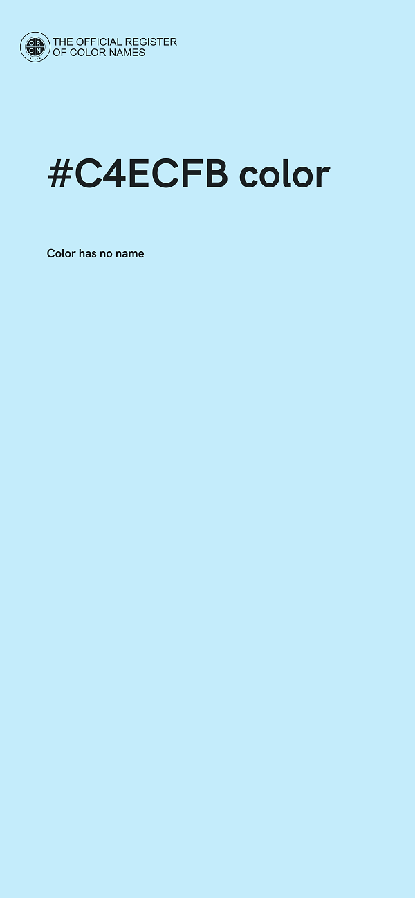 #C4ECFB color image