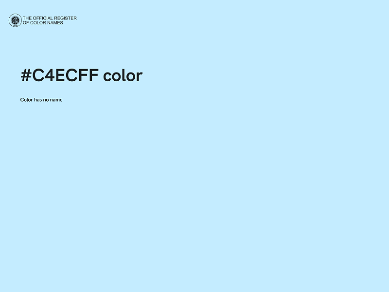 #C4ECFF color image