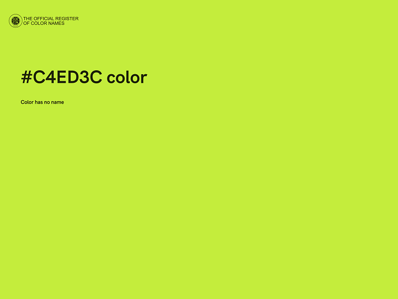 #C4ED3C color image