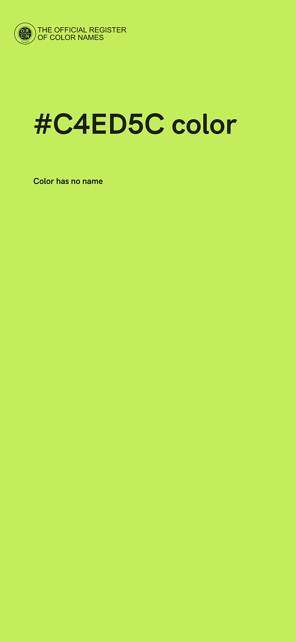 #C4ED5C color image