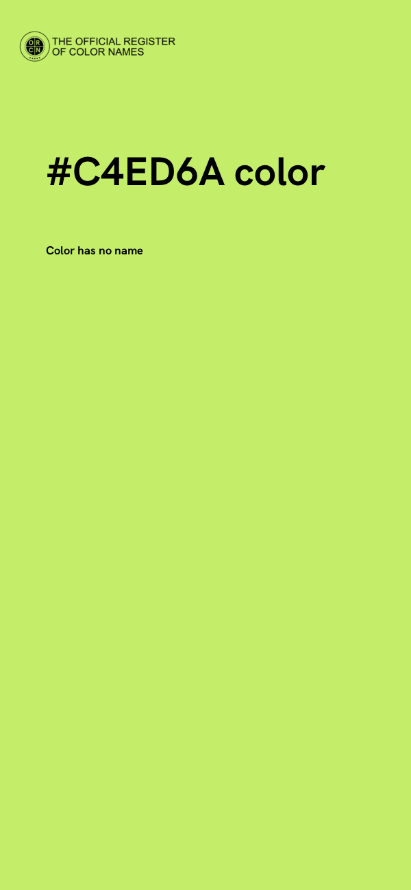 #C4ED6A color image
