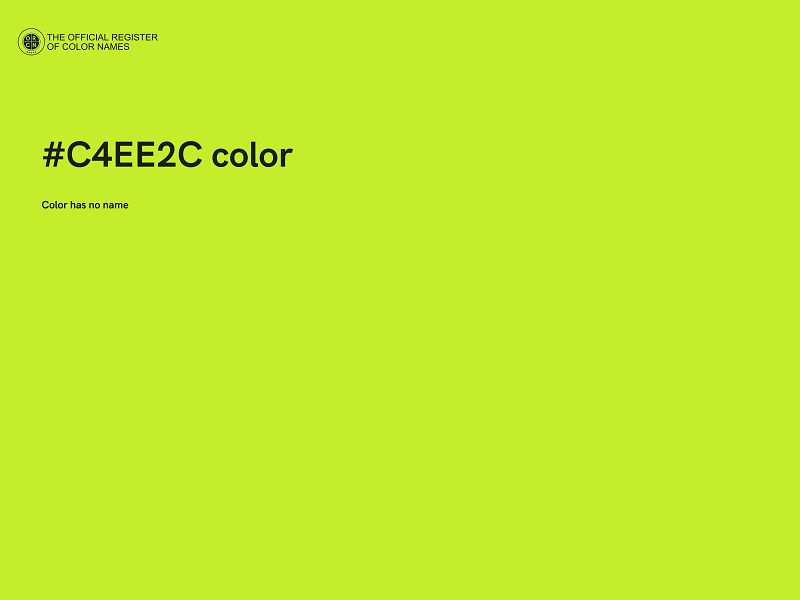 #C4EE2C color image