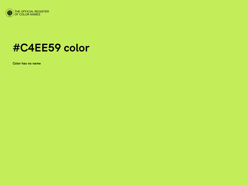 #C4EE59 color image