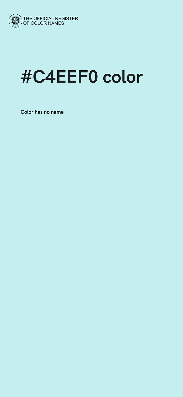 #C4EEF0 color image