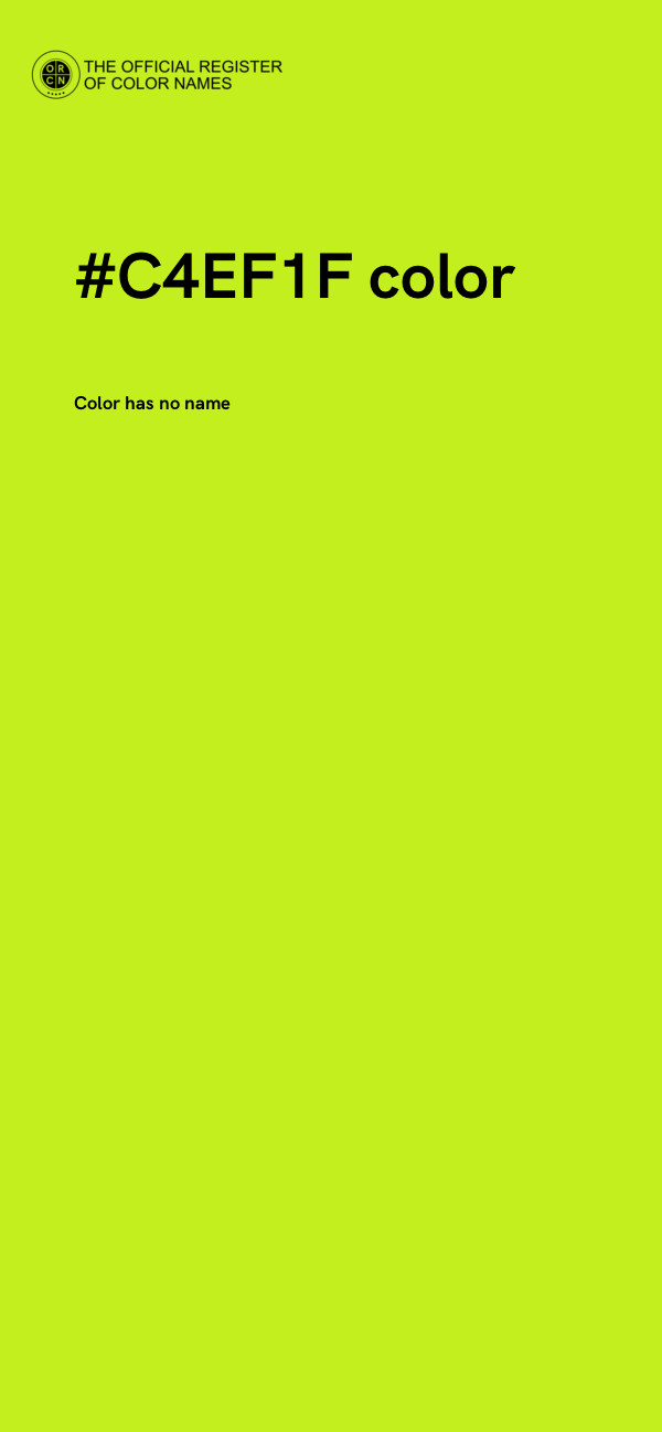 #C4EF1F color image