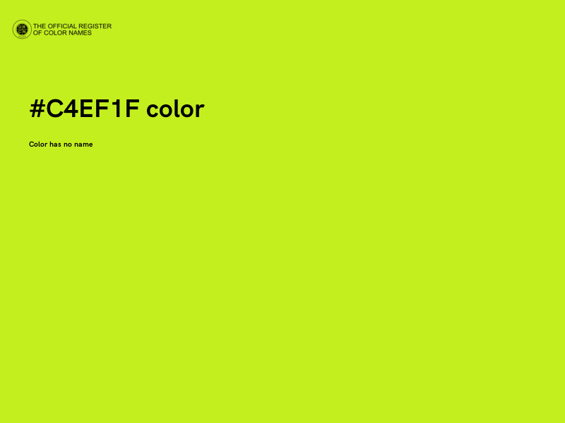 #C4EF1F color image
