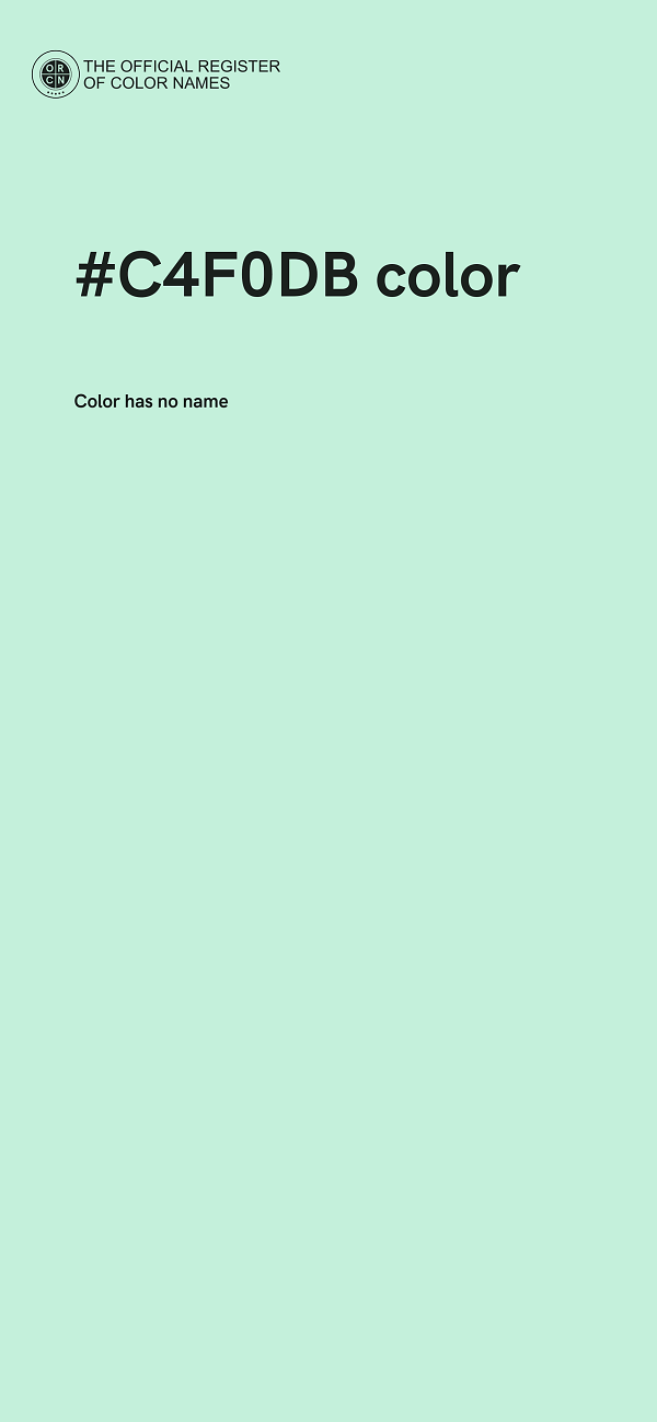 #C4F0DB color image