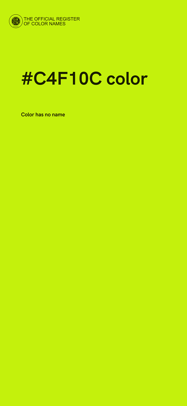 #C4F10C color image
