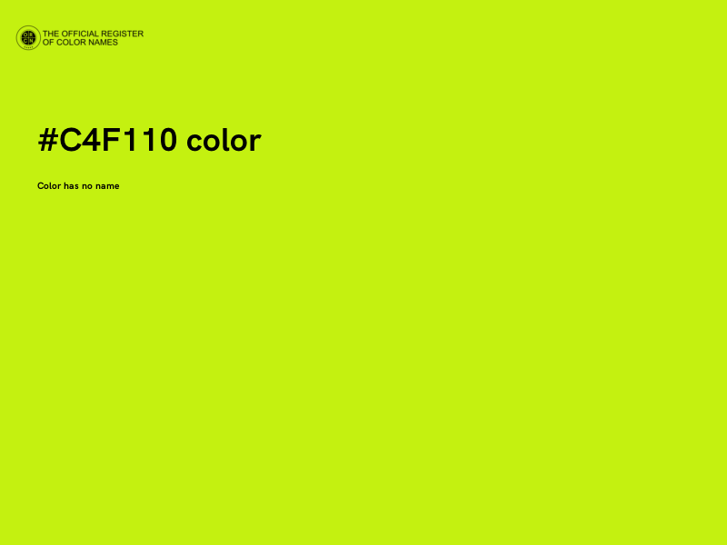 #C4F110 color image