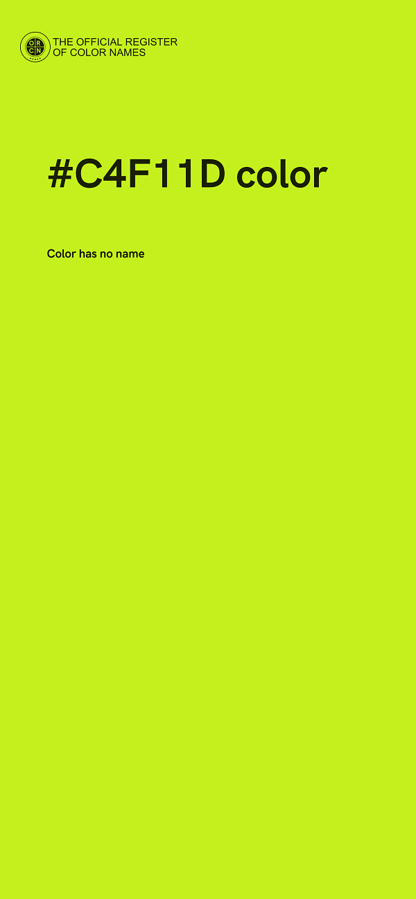#C4F11D color image