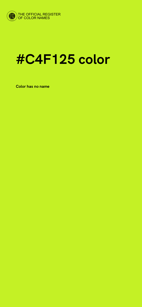 #C4F125 color image