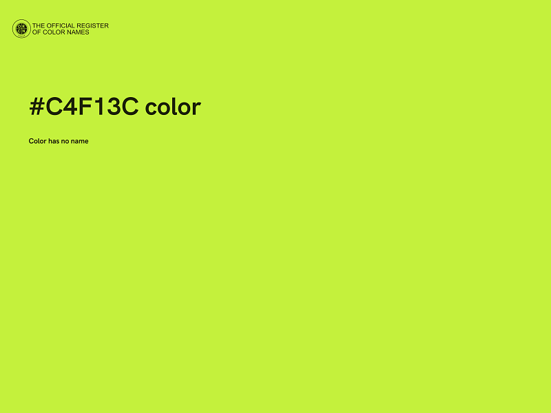 #C4F13C color image