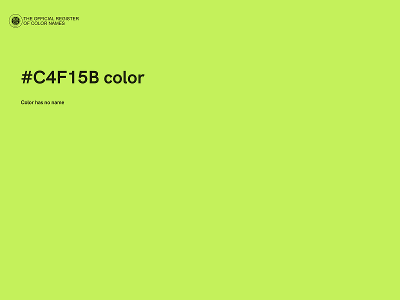 #C4F15B color image