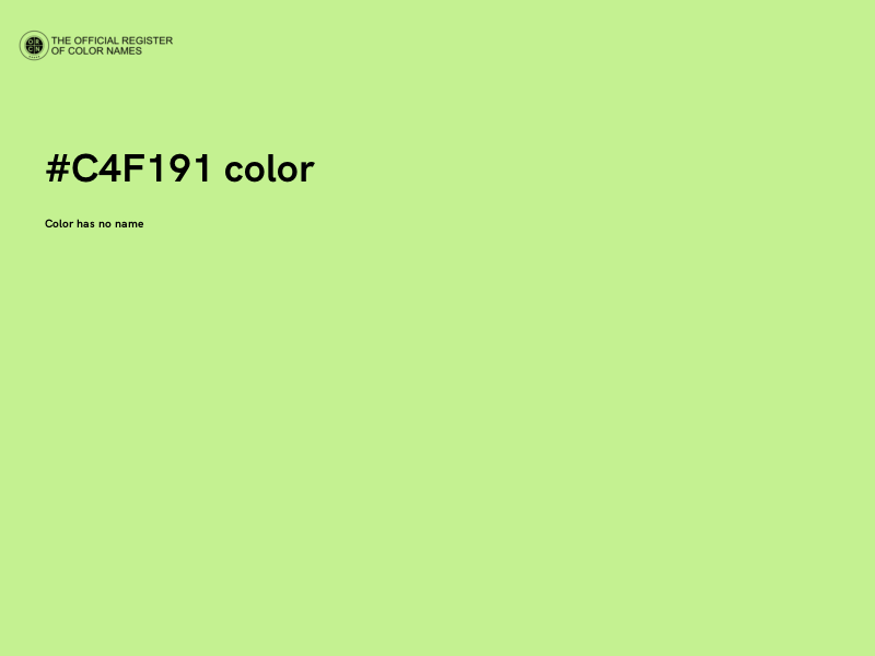 #C4F191 color image