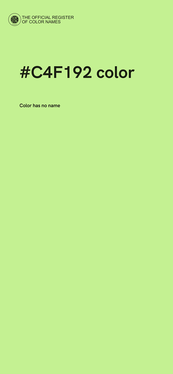 #C4F192 color image