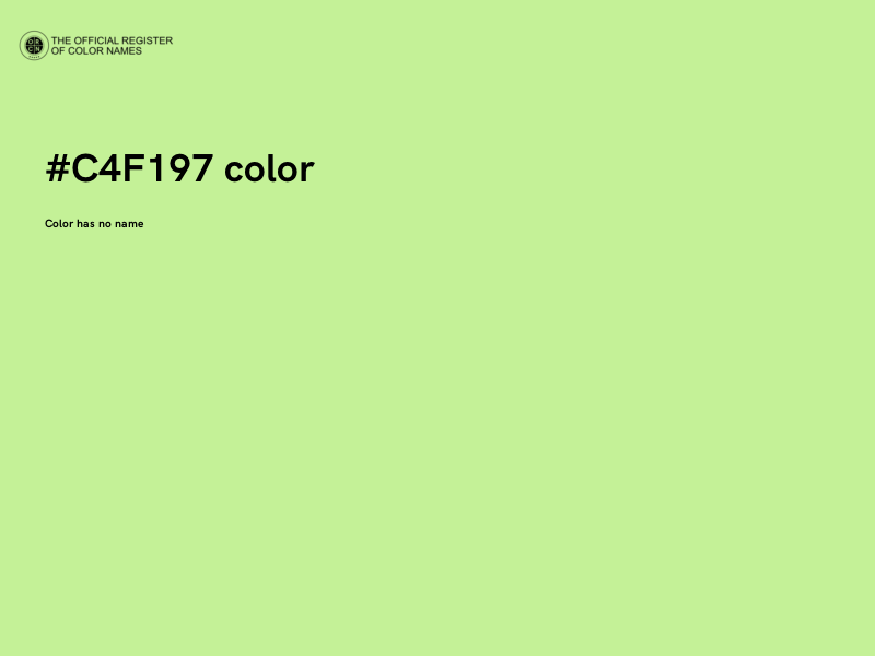 #C4F197 color image