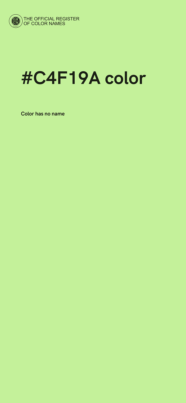 #C4F19A color image