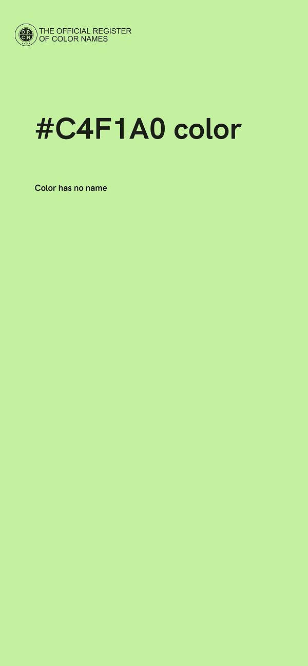 #C4F1A0 color image
