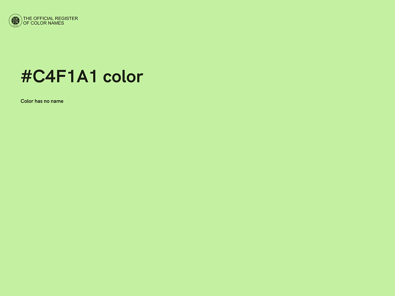 #C4F1A1 color image