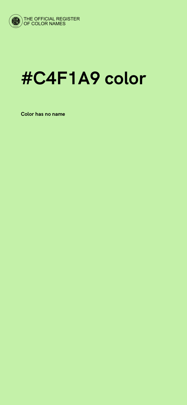 #C4F1A9 color image