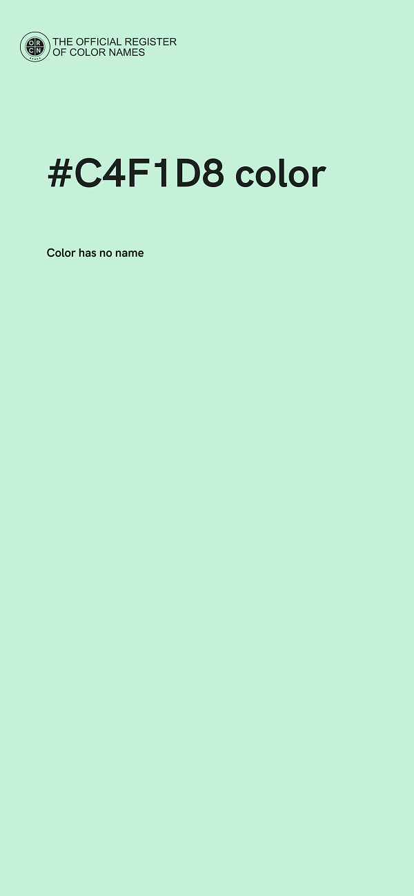#C4F1D8 color image