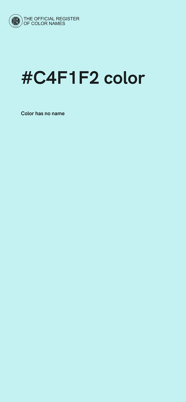 #C4F1F2 color image