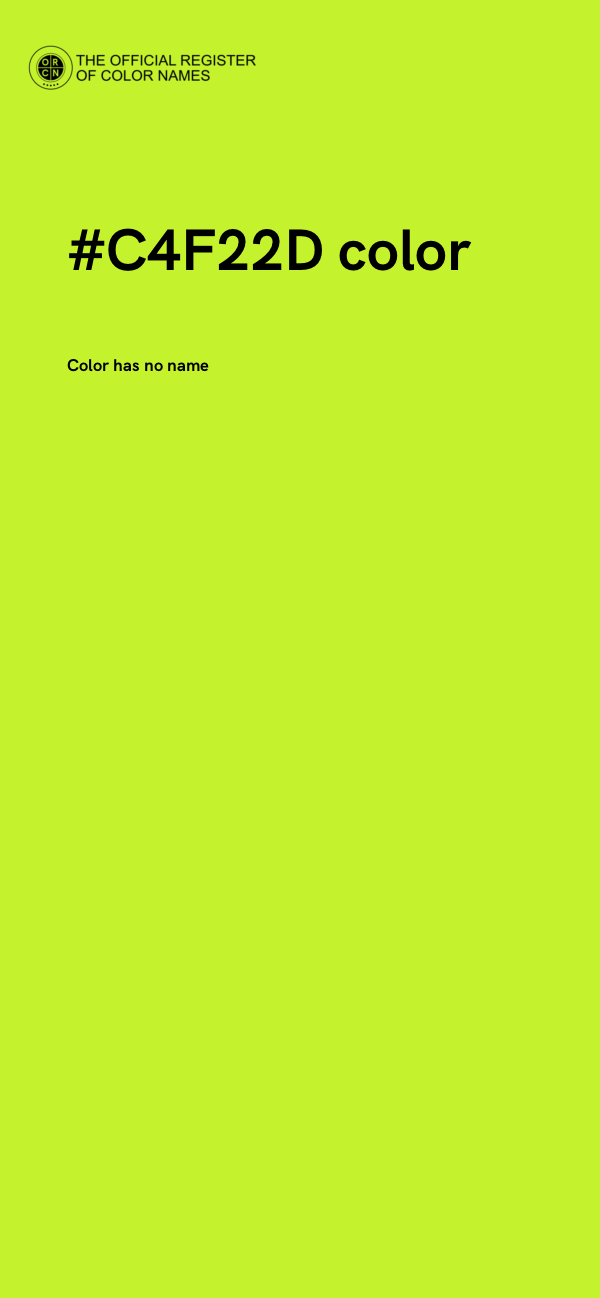 #C4F22D color image