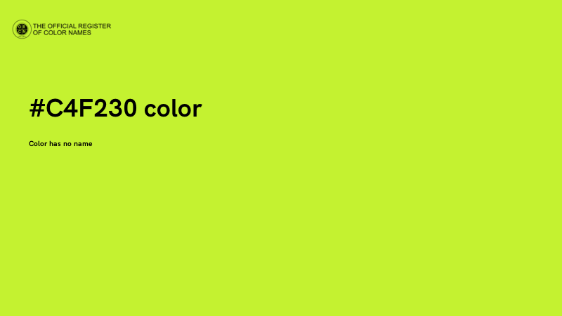 #C4F230 color image